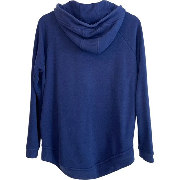 Nike Modern Asymmetrical Zip Hoodie In Navy - Picture 9 of 10